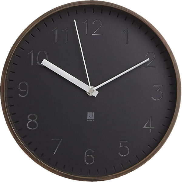 Wanduhr "Rimwood" mit Standfuß Ø 25 cm