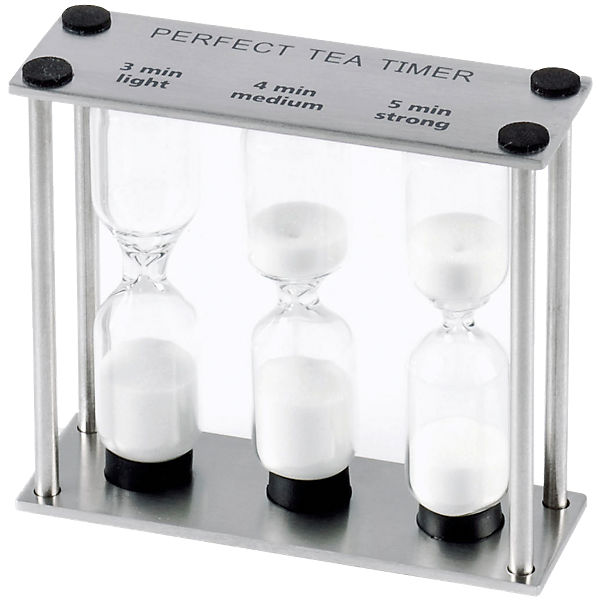 3-fach Edelstahl Sanduhr 3-5min