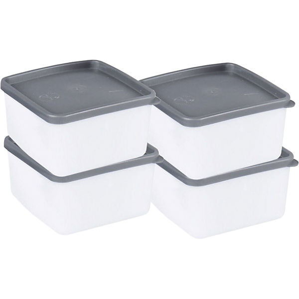 4er-Set Frischhaltedosen, -40°C bis +90°, 0,5 L