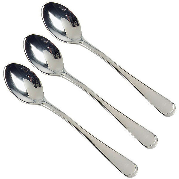 3er-Set Edelstahl Espressolöffel Set "Yes"