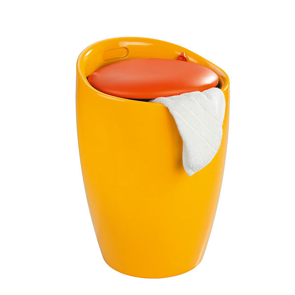 Hocker Candy Orange Badhocker, mit abnehmbarem Wäschesack