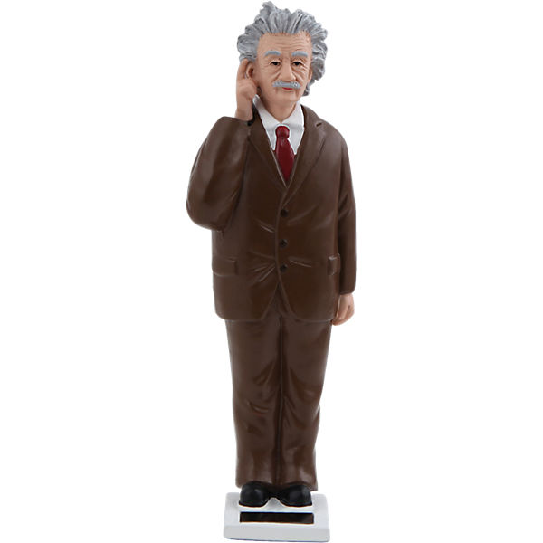 Solar Dekofigur Einstein winkend