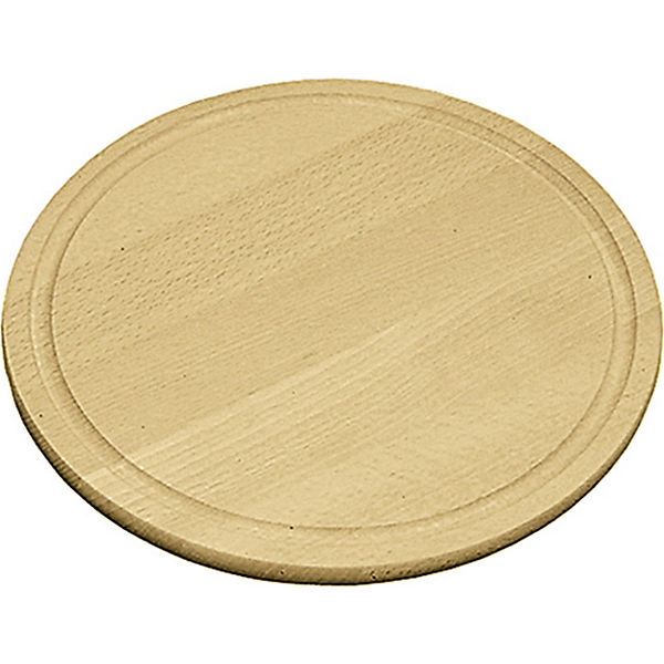 Buchen Schneidebrett mit Saftrille ø25 cm