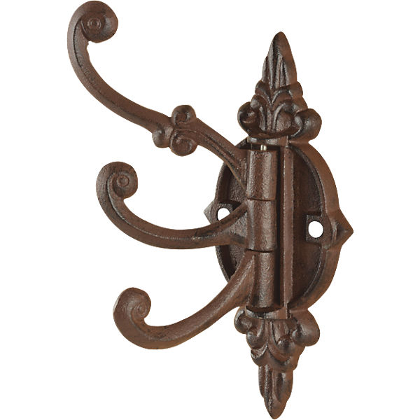 Gusseisen Wandhaken drehbar mit 3 Haken