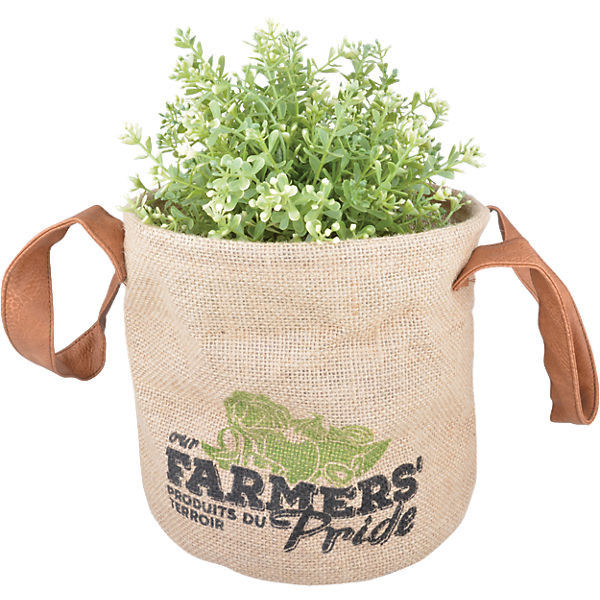 Jute Pflanztasche "Farmers' Pride" ø21 cm