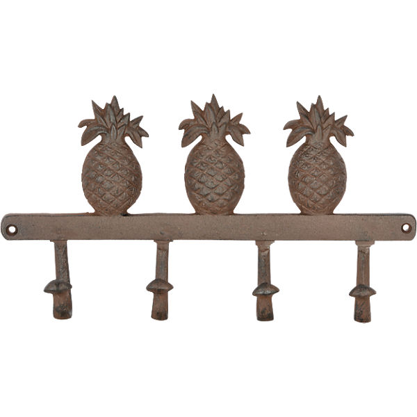 Gusseisen Wandhaken "Ananas" 4 Haken