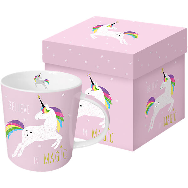 Kaffeebecher "Einhorn" in Geschenkbox