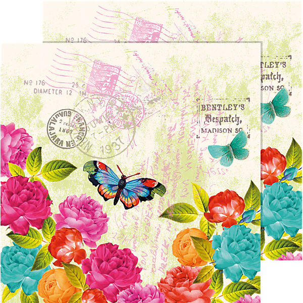 2er-Set Servietten "Spring Letter" 33x33 cm
