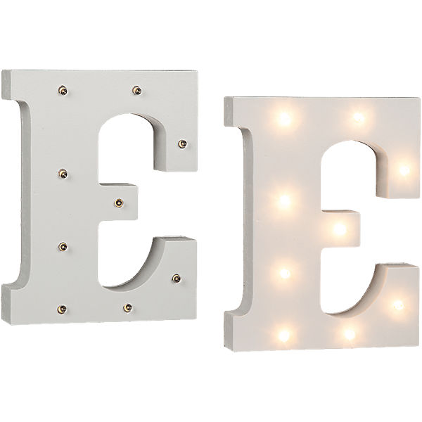 LED Leucht-Buchstabe "E" H16 cm