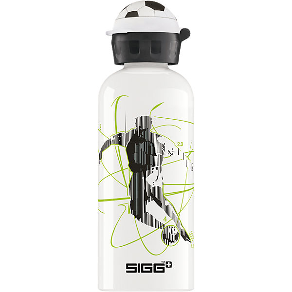 Alu-Trinkflasche Football Science, 600 ml