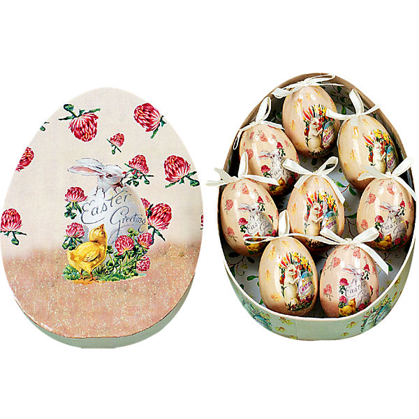 8-tlg. Eierbox "Easter Greeting"