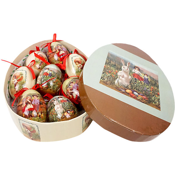 8-tlg. Eierbox "Easter Greeting"