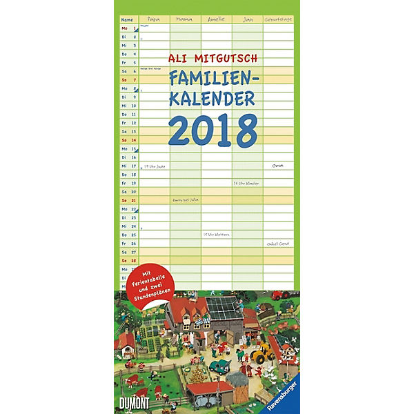 Ali Mitgutsch, Familienkalender 2018