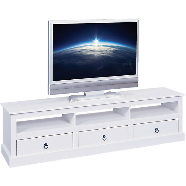 Massivholz TV-Board "Roma" mit 3 Schubladen