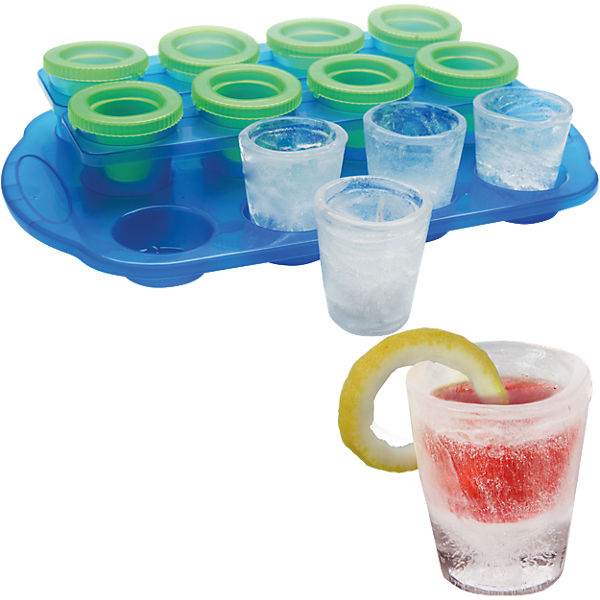 Eisform für 12 Shooter Gläser aus Eis