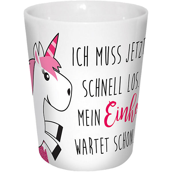 Trinkbecher Einhorn "…mein Einhorn wartet schon", 300ml