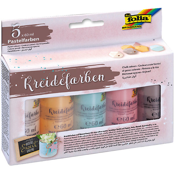 Kreidefarben, 5 x 60 ml