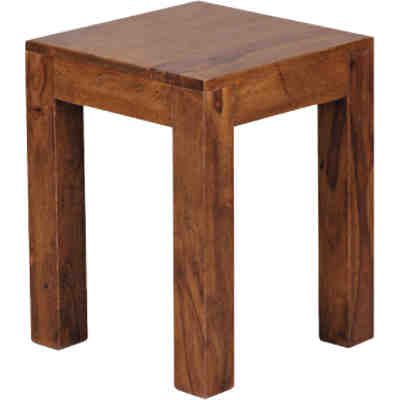 Beistelltisch MUMBAI Massivholz 35 x 35 cm Wohnzimmertisch Landhausstil Couchtisch