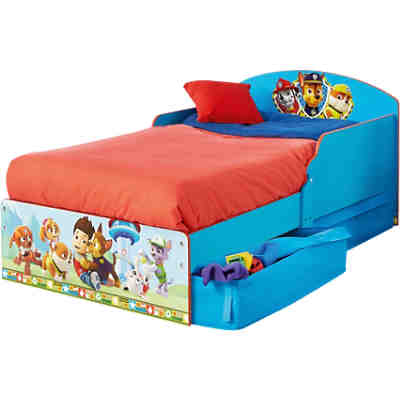 Kinderbett de Luxe, Paw Patrol, blau, mit 2 Schubladen, 70 x 140 cm