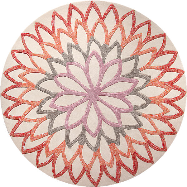 Handgetufteter Teppich "Lotus Flower"