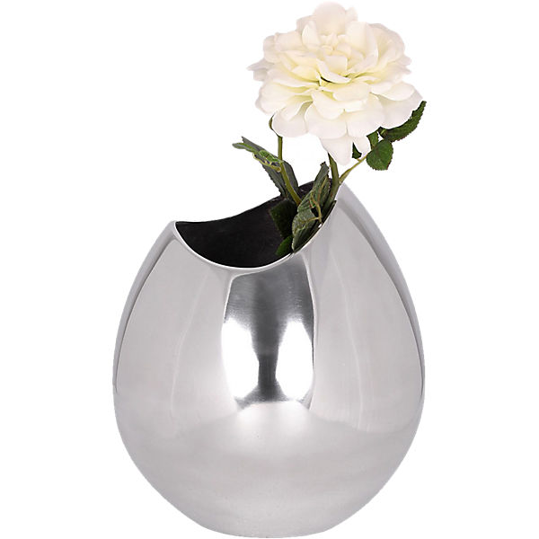 Aluminium Vase "Tonja" Handarbeit, H25 cm