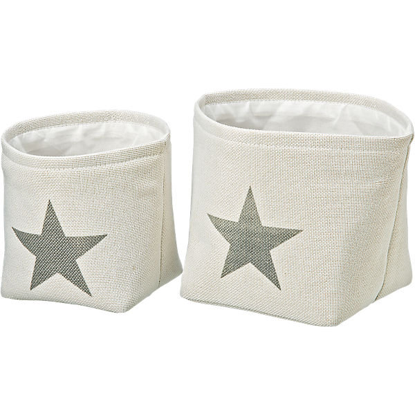 2er-Set Stoffkörbe H15-17 cm