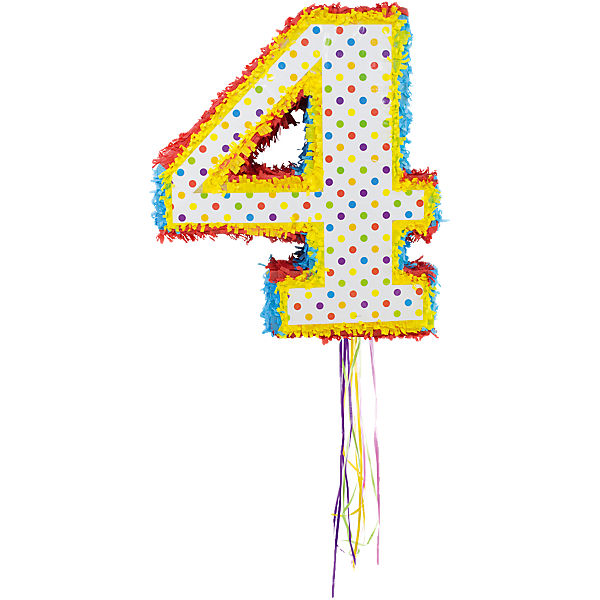 Piñata Zahl 4