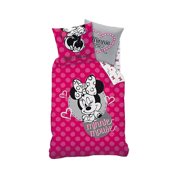 Wende- Kinderbettwäsche Disney Minnie Mouse, Renforcé, 135 x 200 cm