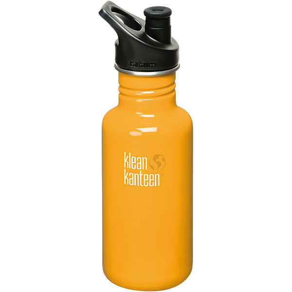 Edelstahl-Trinkflasche klean kanteen® Classic Golden Poppy, 532 ml, Sport Cap