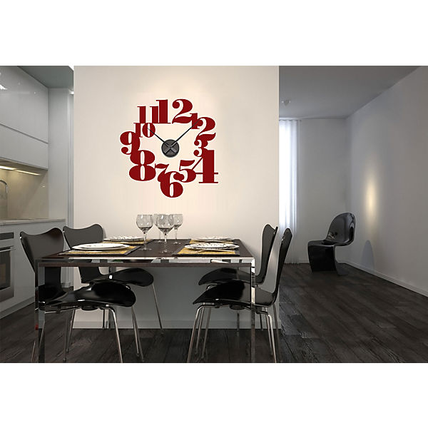 Wandtattoo "Uhr-Zahlensalat"