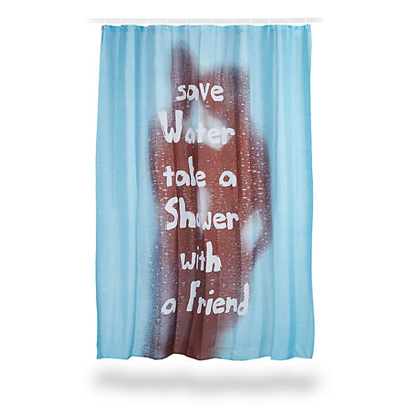 Duschvorhang "save water" 200x180 cm