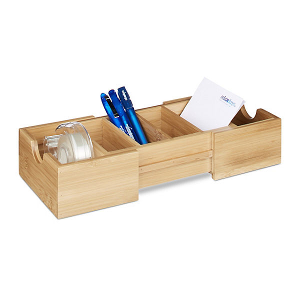 Bambus Schreibtisch-Organizer