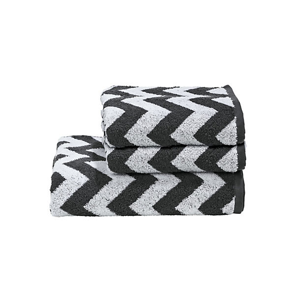 3-tlg. Frottier-Set "Daily Shapes Zick-Zack"