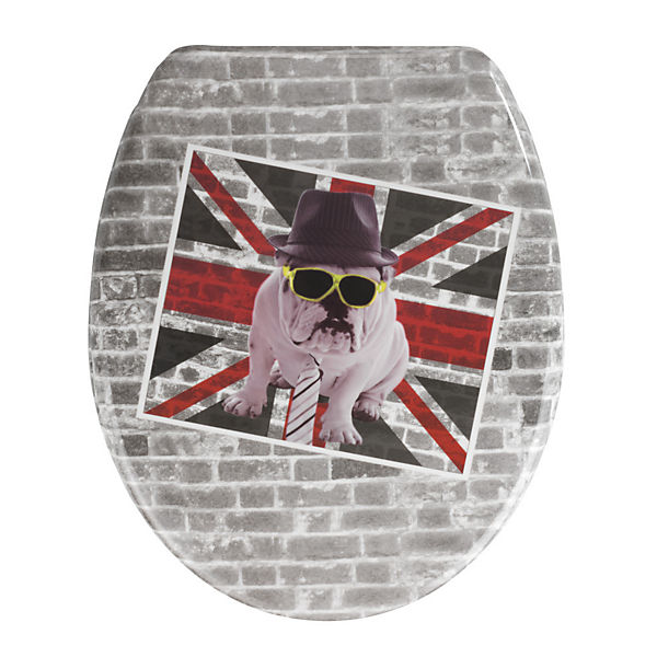 WC-Sitz "Union Jack" mit Absenkautomatik