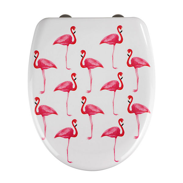 Premium WC-Sitz Flamingo Duroplast, mit Absenkautomatik