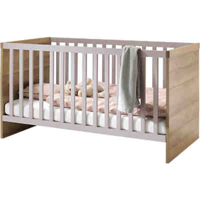 Benno, Kinderbett Riviera Eiche-Nachbildung / Lilac Grey Hochglanz
