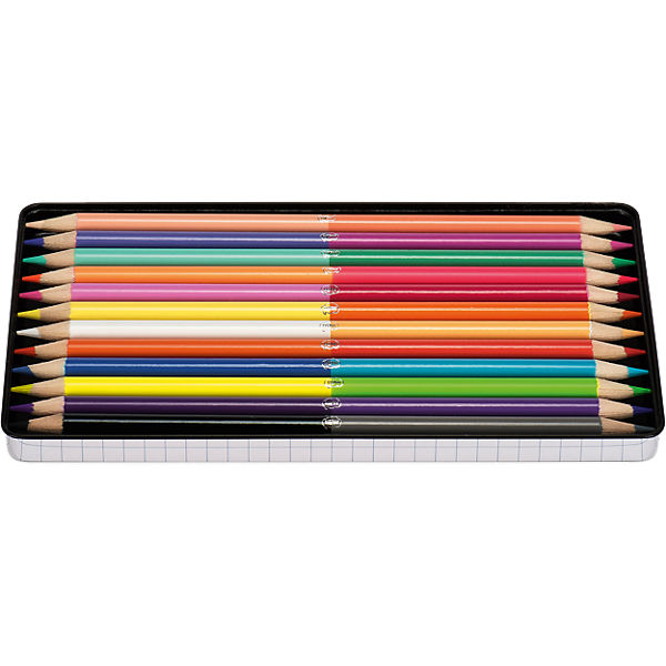 12-tlg. Duo-Bundstifte Set "Regenbogen"
