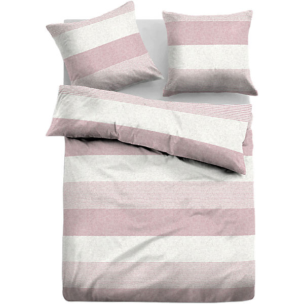 Mélange-Flanell Bettwäsche "Taro"