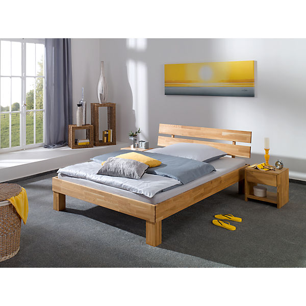 Futonbett JULIA, Eiche massiv, geölt, 140 x 200 cm