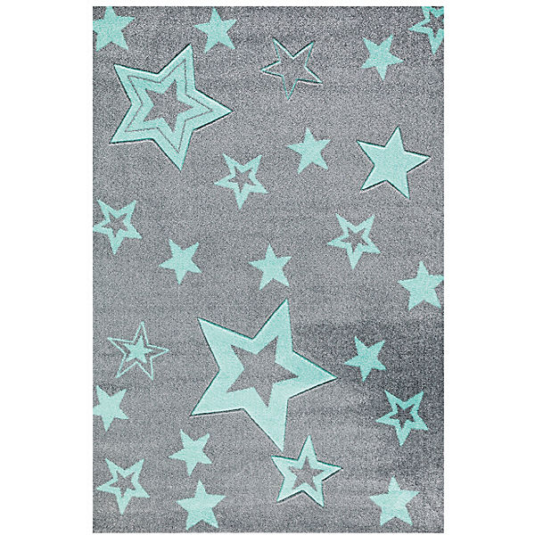 Kinderteppich, STARLIGHT grau/mint