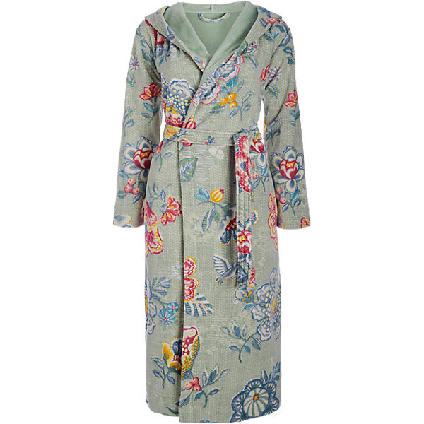 Velour-Bademantel "Berry Bird"