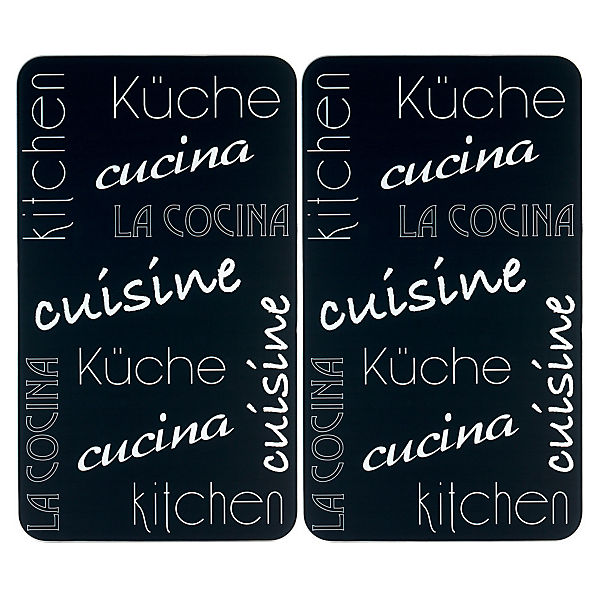 2-tlg. Herdabdeckplatten Set "Küche International"