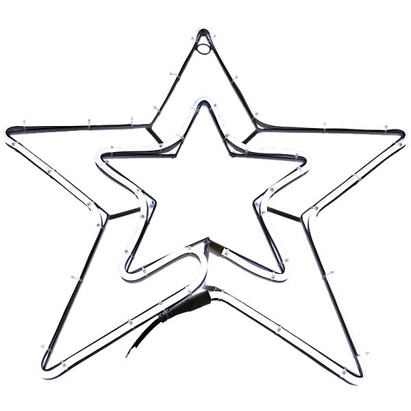 LED Lichtschlauch "Stern", weiß