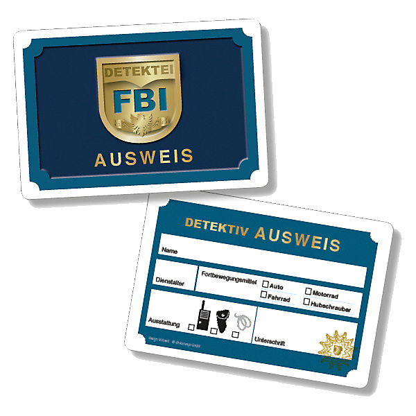 Detektiv-Ausweise, 6-tlg.