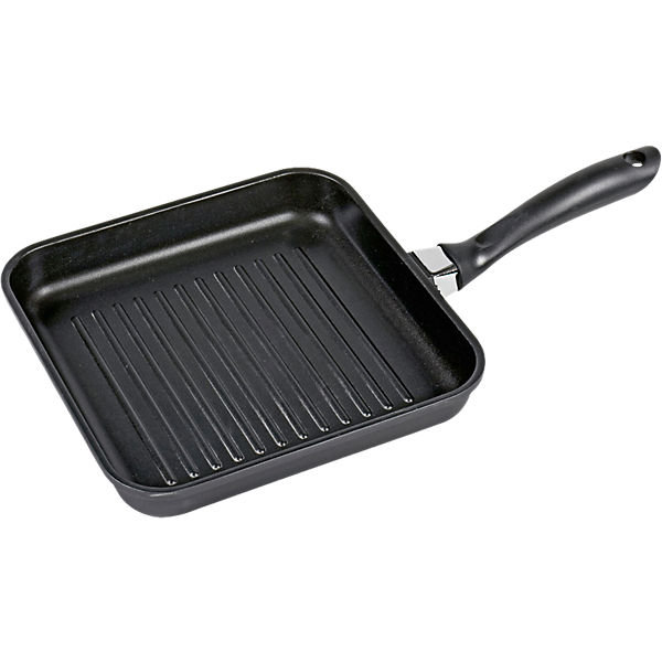 Schwere Aluguss Steak-Grillpfanne "Leipzig" 24x24 cm
