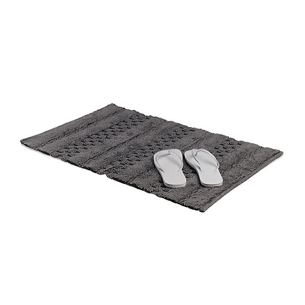 Badematte mit Jacquardmuster, 50x80 cm