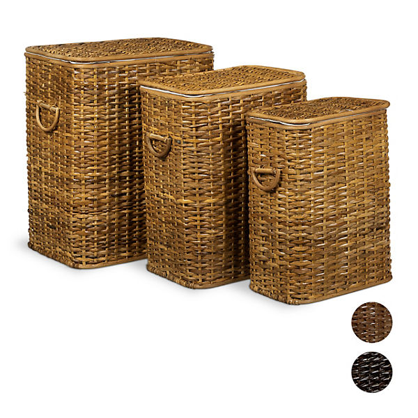 3-tlg. Wäschekorb Set