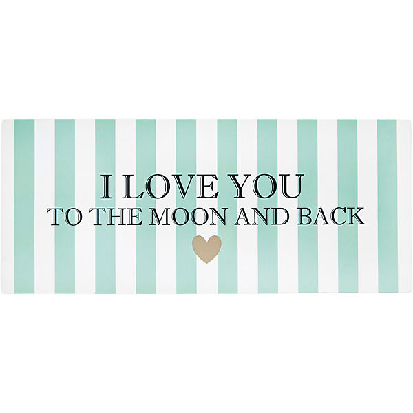 Schild "I love You" 13 x 30 cm