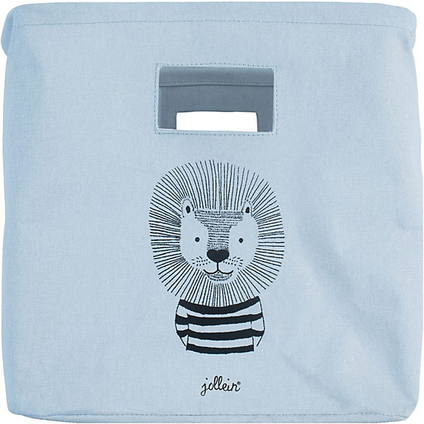 Korb canvas Wild animals soft blue