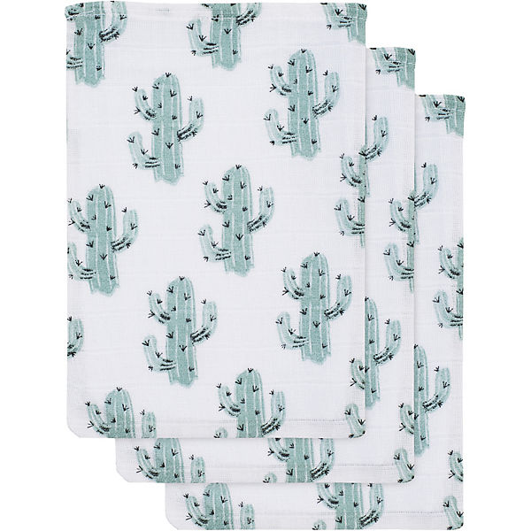 Mull Waschlappen Cactus 3er Pack